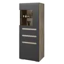 Шкаф распашной БТС ШК-24 60.2x160x46 см МДФ цвет дуб каньон/графит
