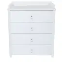 Комод пеленальный Sweet baby Massimo 4 ящика 81x45x93 см ДСП цвет белый