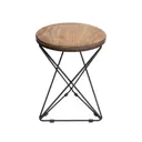 Табурет Ilwi 35x49x35 см сталь цвет светло-коричневый/черный