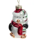 Елочная игрушка Пингвин 779089 9.5 см х 4.5 см разноцветный