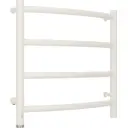 Полотенцесушитель электрический Сунержа Галант 4.0 532x500 мм 72 Вт с терморегулятором Н-образный левый цвет белый матовый