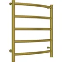 Полотенцесушитель электрический Сунержа Галант 4.0 532x600 мм 90 Вт с терморегулятором Н-образный левый цвет латунь