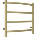 Полотенцесушитель электрический Сунержа Галант 4.0 левый 500x500 мм 72 Вт с терморегулятором лесенка цвет шампань матовая