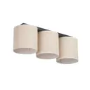 Люстра потолочная Vitaluce V2881-1/3pl 3 лампы 9 м² цвет черный матовый
