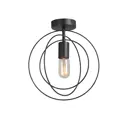 Люстра потолочная Vitaluce V3794-1/1pl 1 лампа 3 м² цвет черный матовый
