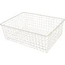 Корзина для стеллажной рамы Larvij 55.5x18.5x41 см сталь цвет бежевый