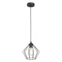 Люстра подвесная Vitaluce V4801-1/1S, 3 м², цвет черный