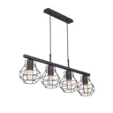 Люстра подвесная Vitaluce V4962-1/4S, 12 м², цвет черный