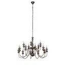 Люстра подвесная VITALUCE V1847-7/15 15 ламп 45 м² цвет бронза