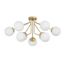 Люстра потолочная VITALUCE V4287-8/9PL 9 ламп 27 м² цвет черный