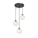 Люстра подвесная VITALUCE V3785-1/3S 3 лампы 9 м² цвет черный