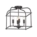 Люстра потолочная VITALUCE V3768-1/4PL 4 лампы 12 м² цвет черный