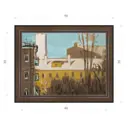 Картина в раме Декор Депо Константин Малютин Тушино Вид из окна E21 36x46 см