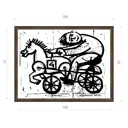 Картина в раме Декор Депо Константин Малютин "Педальный конь" E21 81x106 см