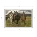 Картина в раме Декор Депо Виктор Васнецов "Богатыри 1898 (Третьяковская галерея)" E20 51x76 см