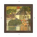 Картина в раме Декор Депо Густав Климт "Церковь в Унтерах-ам-Аттерзее"" E21 46x46 см