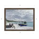 Картина в раме Декор Депо Клод Моне "Пляж в Сант-Андре" E21 61x81 см