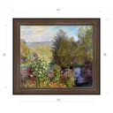 Картина в раме Декор Депо Клод Моне "Уголок сада в Монжероне" E21 36x41 см