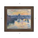 Картина в раме Декор Депо Клод Моне "Порт в Дьеппе вечер" E21 31x36 см