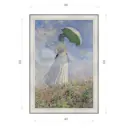 Картина в раме Декор Депо Клод Моне "Женщина с зонтом лицом к художнику" E20 66x46 см