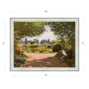 Картина в раме Декор Депо Клод Моне "Адольф Моне читает в саду" E20 51x66 см