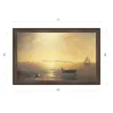 Картина в раме Декор Депо Иван Айвазовский "Штиль. Вид Капри (Средиземное море)" E21 46x71 см