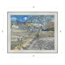 Картина в раме Декор Депо Винсент Ван Гог "Огороженное поле с крестьянином" E20 46x56 см