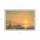 Картина в раме Декор Депо Иван Айвазовский "Восход солнца в Феодосии" E20 66x96 см