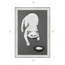 Картина в раме Декор Депо Константин Малютин "Белый кот №1" E20 66x46 см