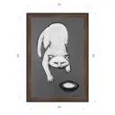 Картина в раме Декор Депо Константин Малютин "Белый кот №1" E21 66x46 см