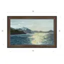 Картина в раме Декор Депо Ксения Черномор "Восход в лазурной бухте" E21 36x56 см