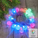 Электрогирлянда комнатная Нить 5.5м 20 ламп разноцветный 8 режимов работы