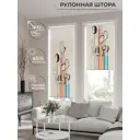 Рулонная штора AT Home Приборы 62x170 см цвет белый, синий, оранжевый, голубой