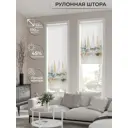 Рулонная штора AT Home Лодки 52x170 см цвет белый, желтый, бирюзовый, золотой