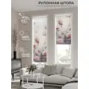 Рулонная штора AT Home Розы 52x170 см цвет белый, розовый, серый, светло-серый