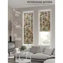 Рулонная штора AT Home Оливы 52x170 см цвет бежевый, зеленый, оливковый