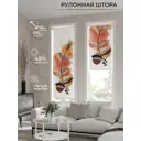 Рулонная штора AT Home Курса 52x170 см цвет коричневый, желтый, оранжевый