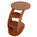 Кофейный столик круглый Мебелик Стелс 50x76x67 см орех