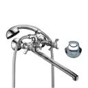 Смеситель для ванны D-lin D145817-F двухвентильный цвет хром