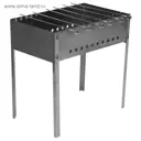 Мангал Simaland 2187090 29x50x4 см нержавеющая сталь