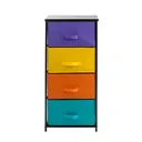 Комод Gemlux 950/4bk 4 ящика 45x30x95 см металл цвет мультиколор