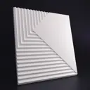 Стеновая гипсовая панель 3D Weissenberg Консул №5 белый 500х500мм 0.25м² 1шт