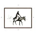 Картина в раме Декор депо Константин Малютин "На ишаке" E21 96x131 см без стекла