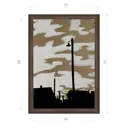 Картина в раме Декор депо Константин Малютин "Фонарный столб" E21 71x51 см без стекла