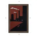 Картина в раме Декор депо Константин Малютин "Завод 3" E21 66x46 см без стекла