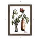 Картина в раме Декор депо Константин Малютин "Две розы" E21 61x46 см без стекла