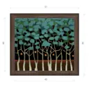 Картина в раме Декор депо Константин Малютин "Ночные деревья" E21 46x51 см без стекла