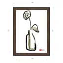 Картина в раме Декор депо Константин Малютин "Роза в бутылке" E21 61x46 см без стекла