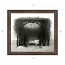 Картина в раме Декор депо Константин Малютин "Беседка в Ботаническом саду зимой" E21 46x51 см без стекла