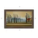 Картина в раме Декор депо Константин Малютин "Осенний пейзаж ВДНХ" E21 36x56 см без стекла